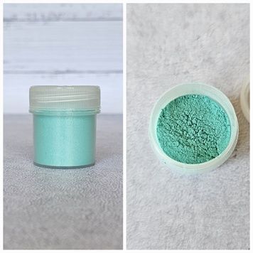 Мʼятний перламутровий пігмент для епоксидної смоли 02107 фото